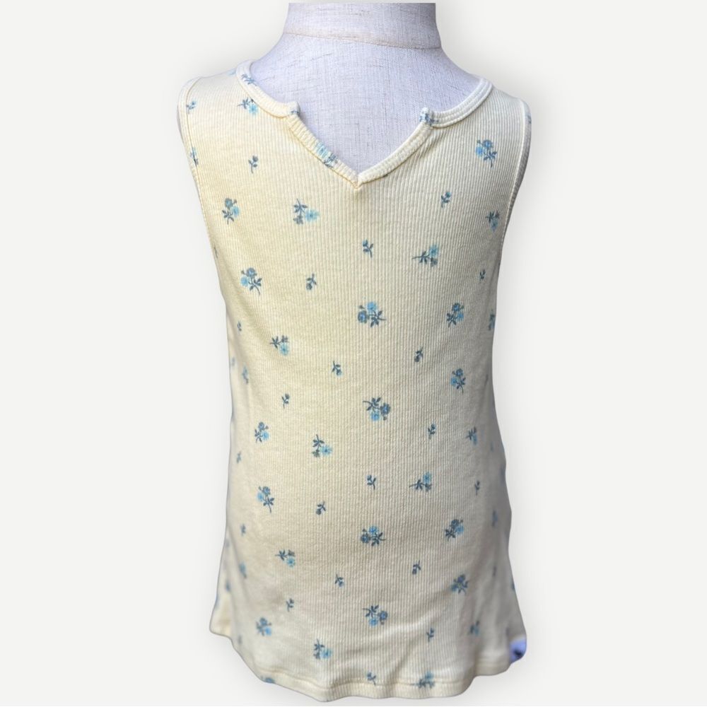 Abercrombie Kids Girls Yellow Floral Sleeveless Tank Top Shirt. 5-6. 5. 6.